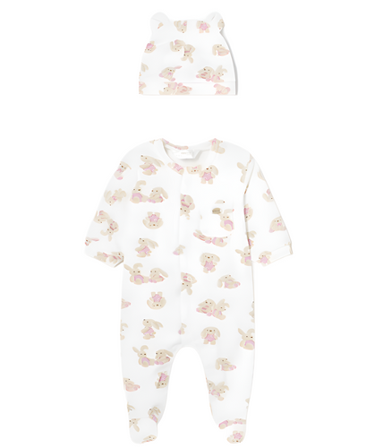 Newborn footed one-piece outfit