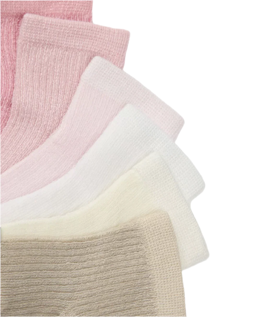 Six Pack Pink and Neutral Mayoral Socks