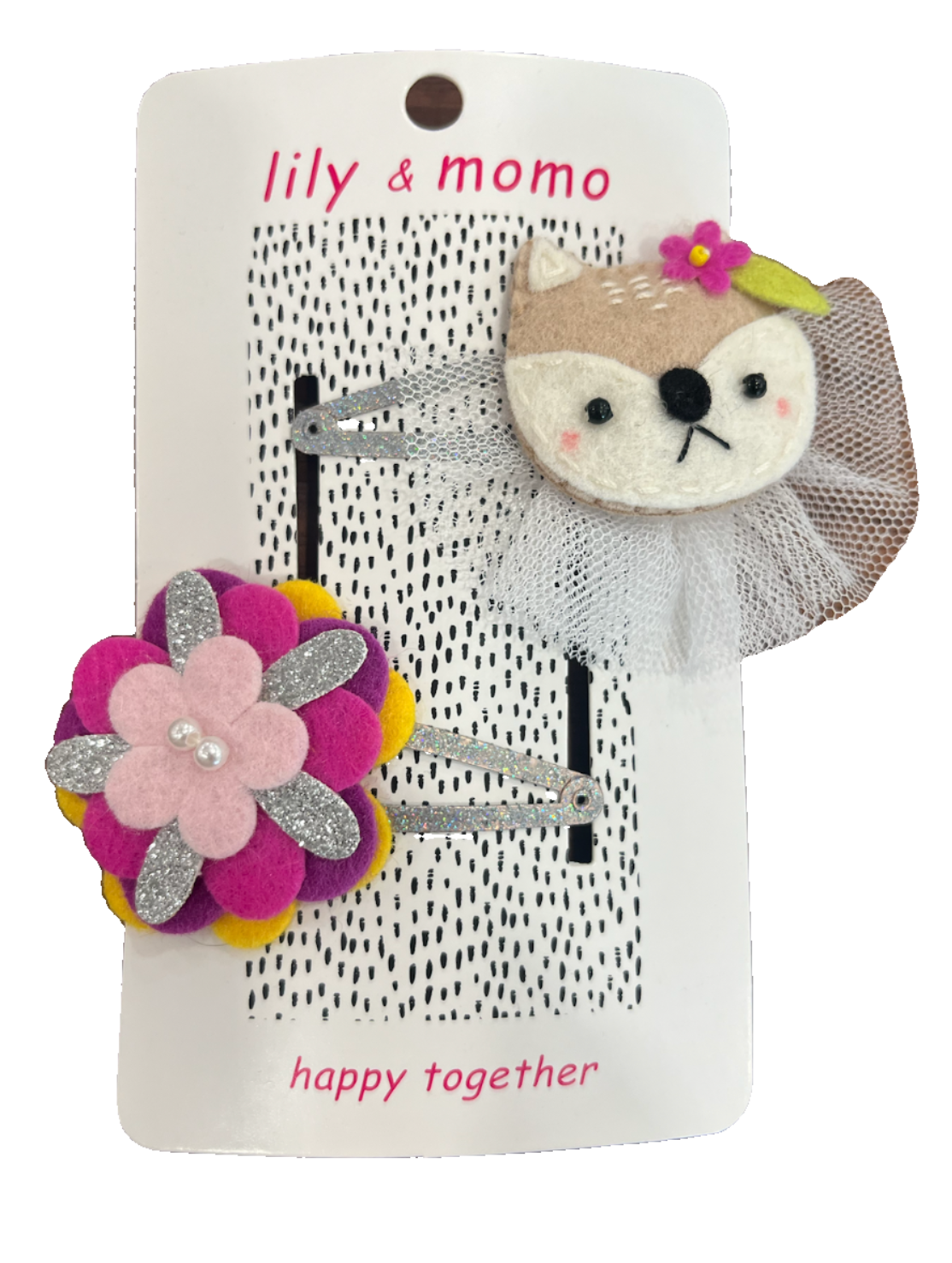 Fox & Flower Hair Clips