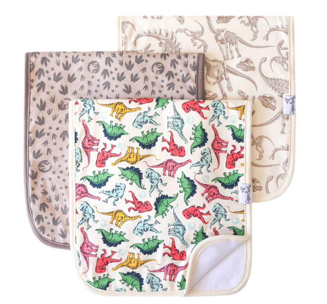 Jurassic Park Burp Cloths