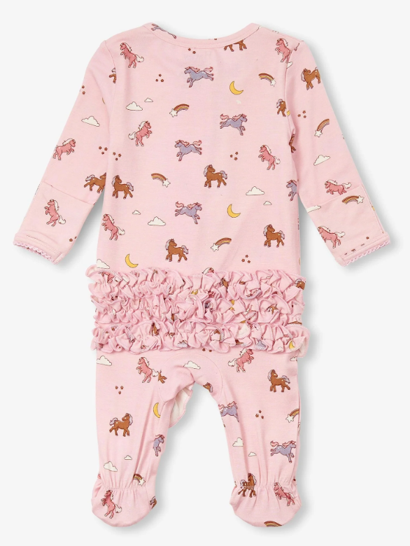 Whimsical Ponies Ruffle Bum Onsie
