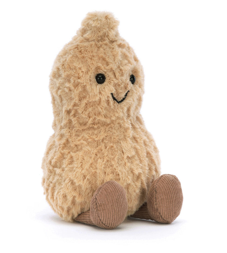 Amuseable Peanut | Soft Plush Peanut with Chocolate Boots and Amuseable Peanut | Soft Plush Peanut with Chocolate Boots and