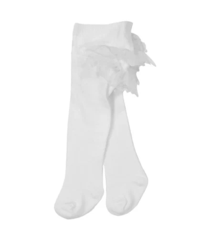 Ruffle Bottom Tights