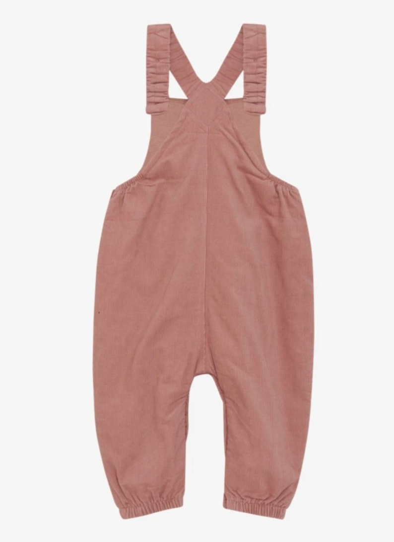 Corduroy Overalls in Dusty Rose