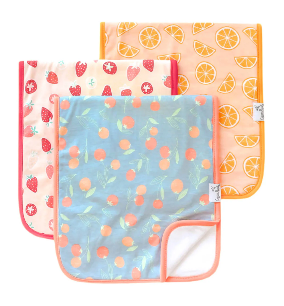 Clementine Burp Cloths
