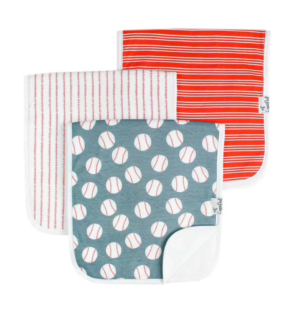 Slugger Burp Cloths