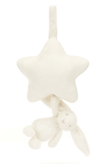 Bashful Cream Bunny Musical Pull