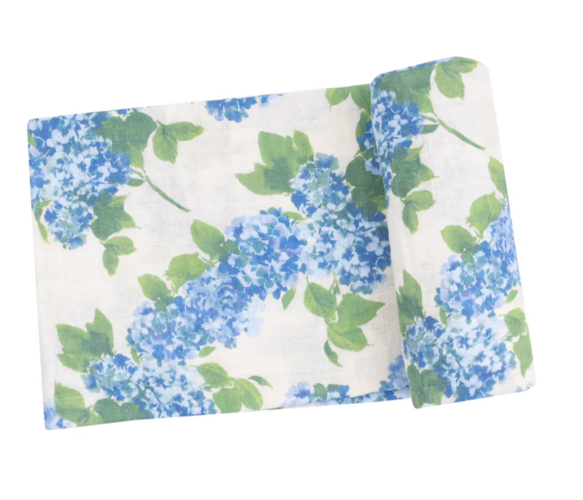 Swaddle Blanket - Watercolor Hydrangeas - 47X47