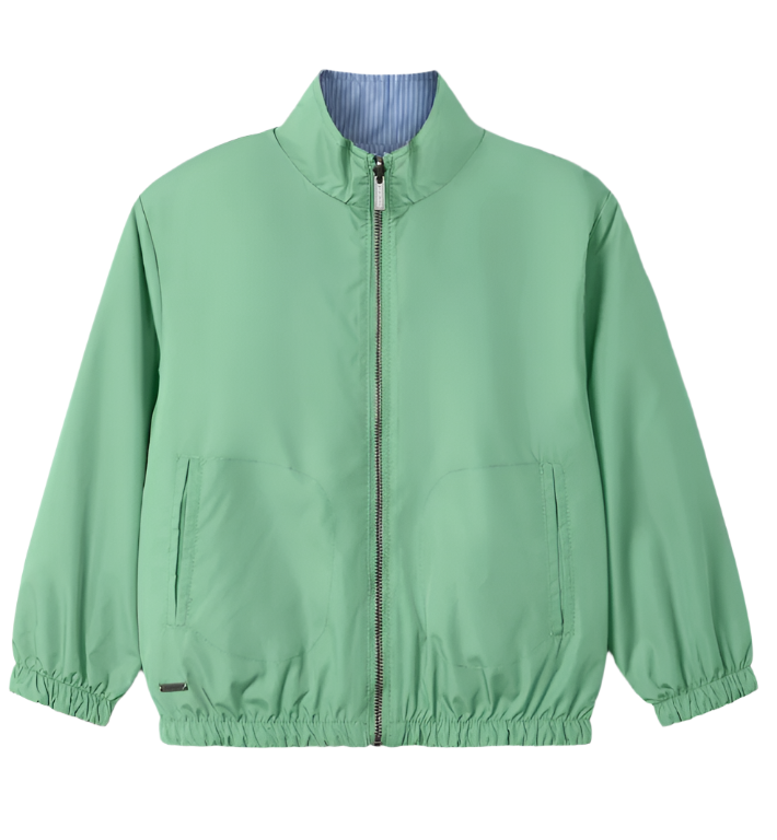 Green Reversible Windbreaker