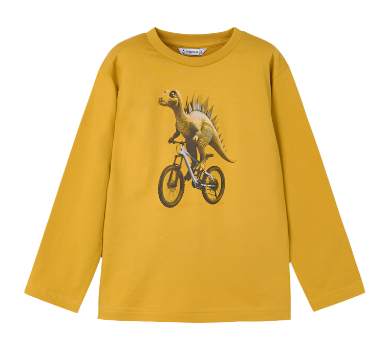 Dinosaur Bike Long Sleeve Tee