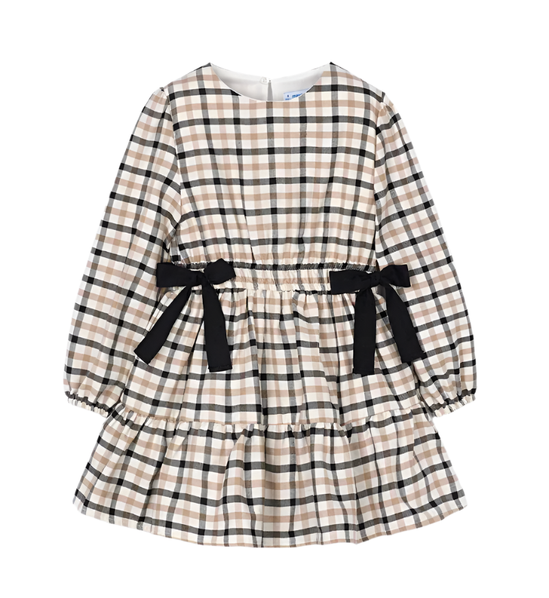 Checkered Bow Dress