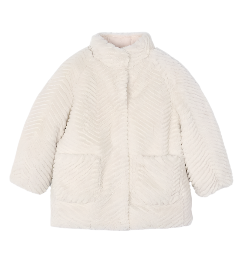 Faux Fur Textured Coat