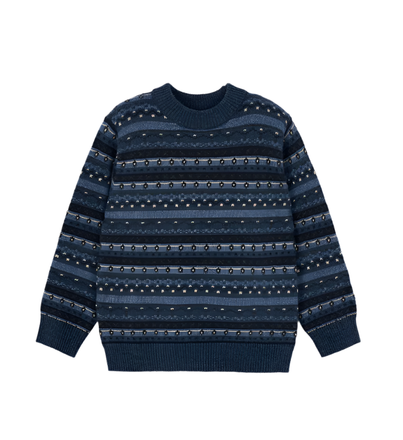 Jacquard Knit Sweater