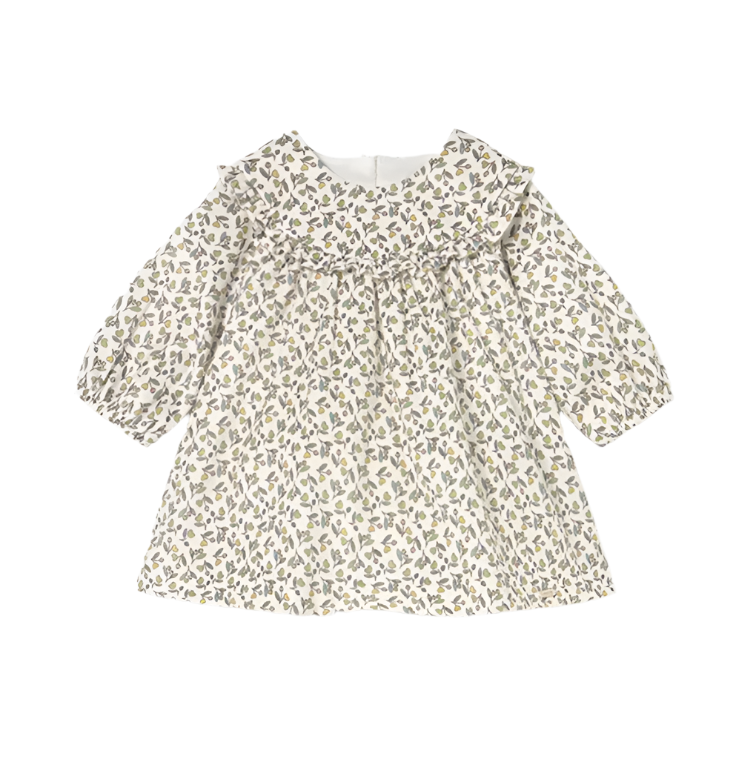 Floral Velvet Baby Dress