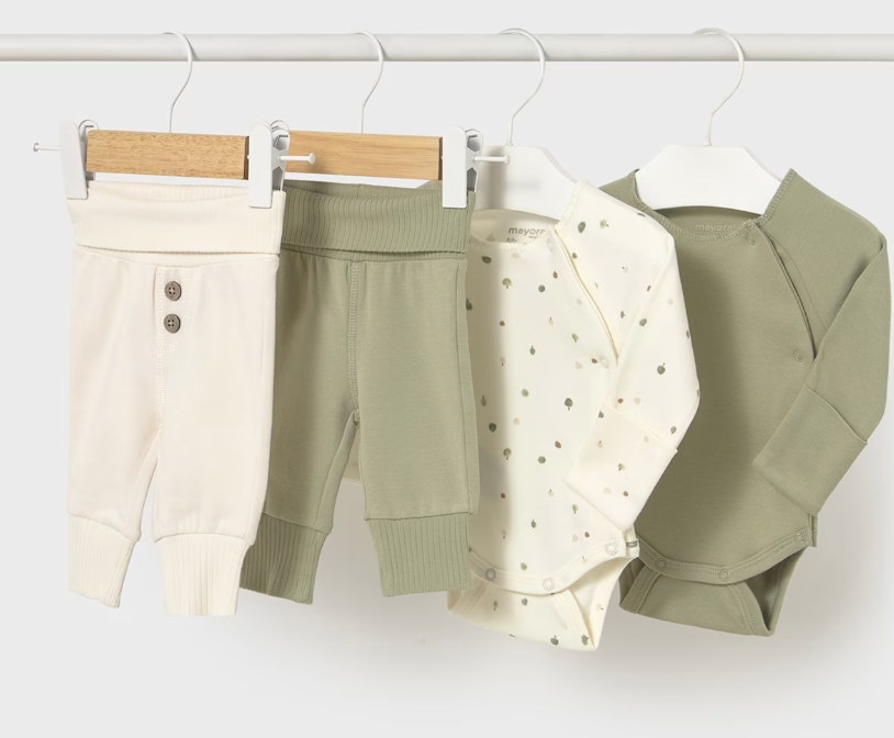 Gender Neutral Long Sleeved Onesie and Pant Set