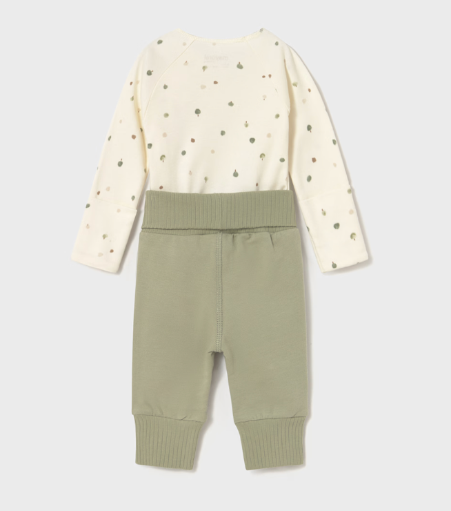 Gender Neutral Long Sleeved Onesie and Pant Set