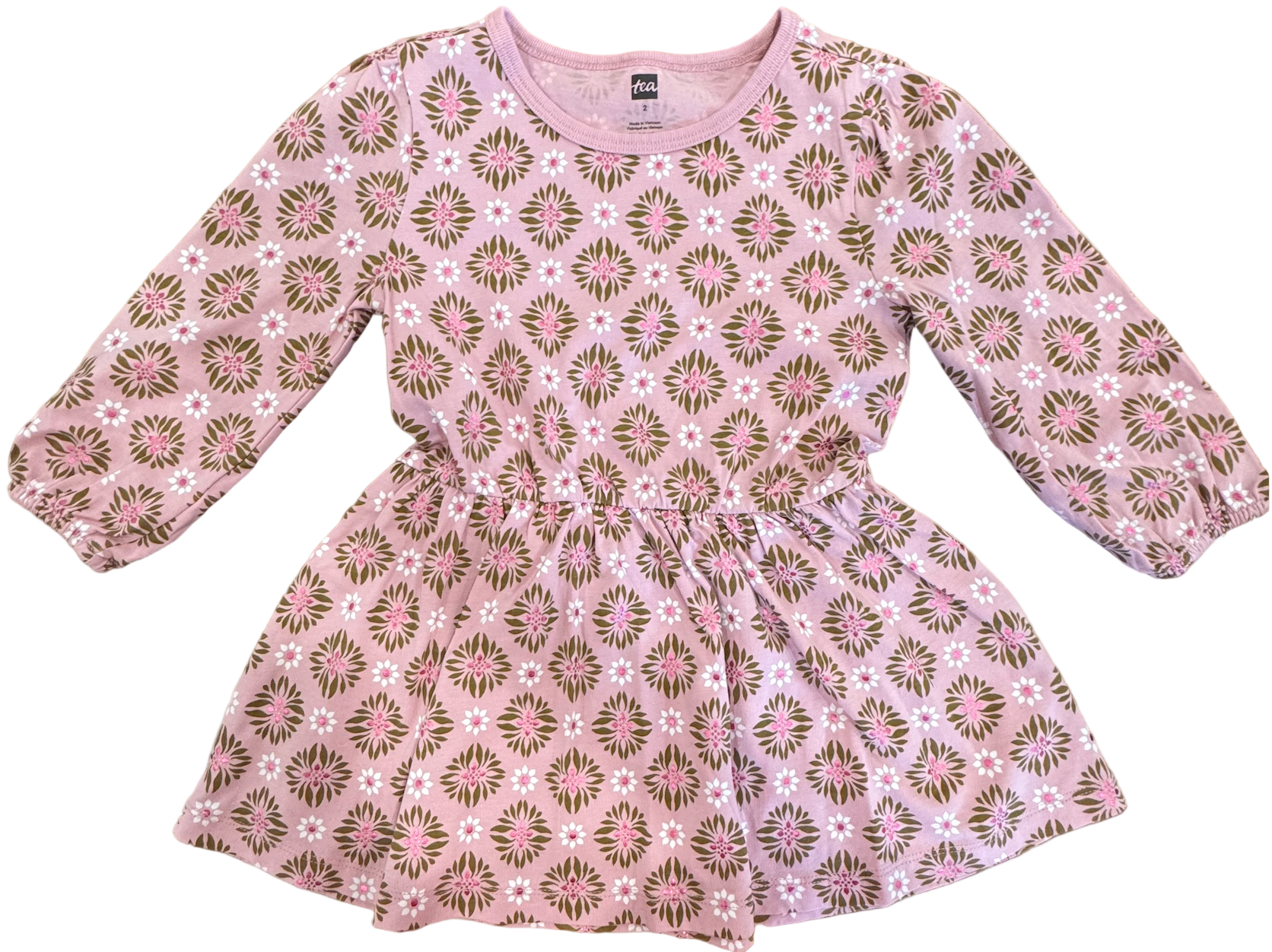 Metallic Chryantheum Dress