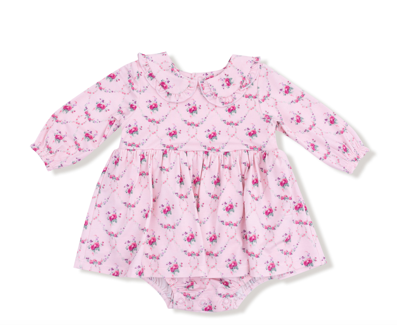 Peter Pan Ruffler Collar Bubble with Skirt