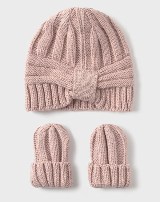 Newborn Hat and Mitten Set