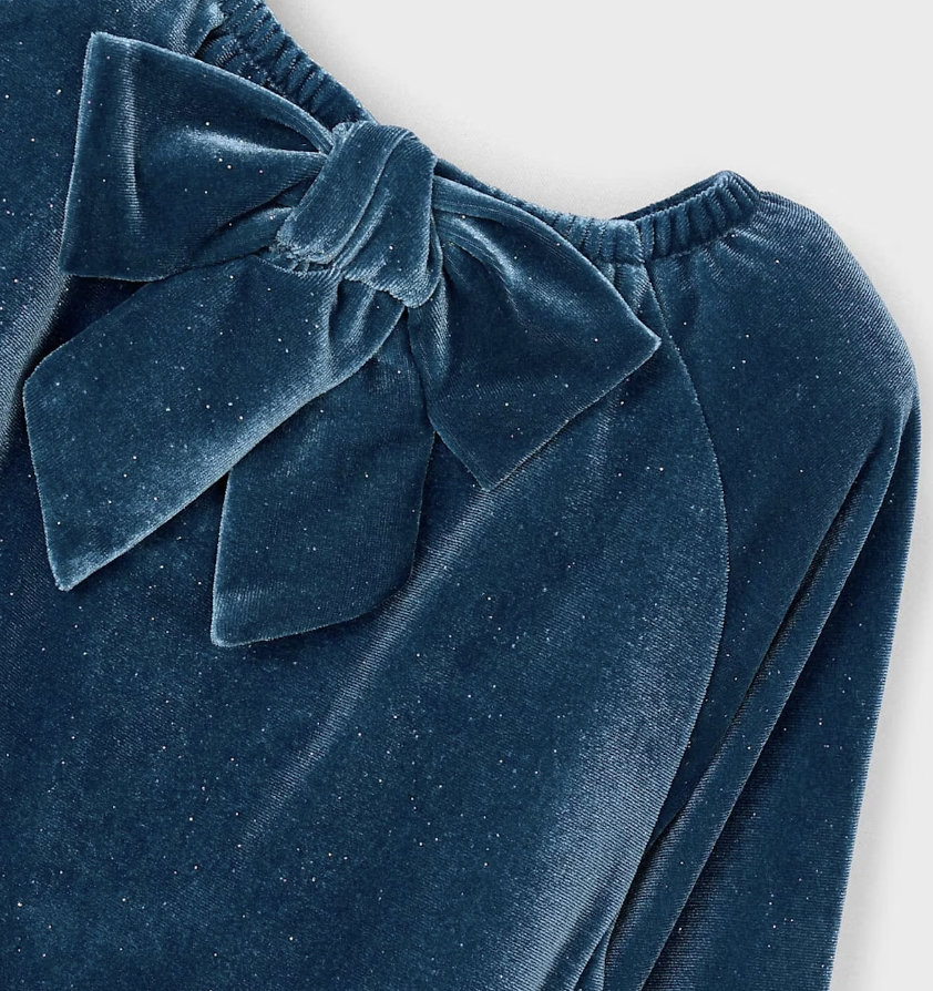 Long Sleeve Velvet Dress