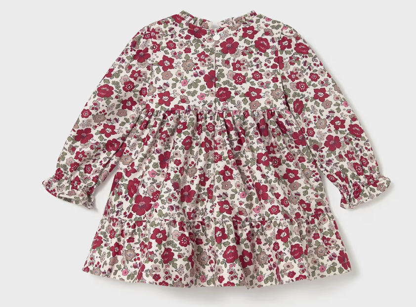 Ruffled Velvet Dress