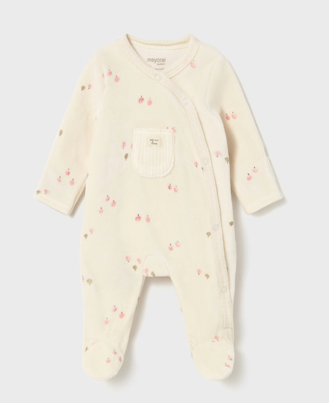 Newborn Velour One Piece