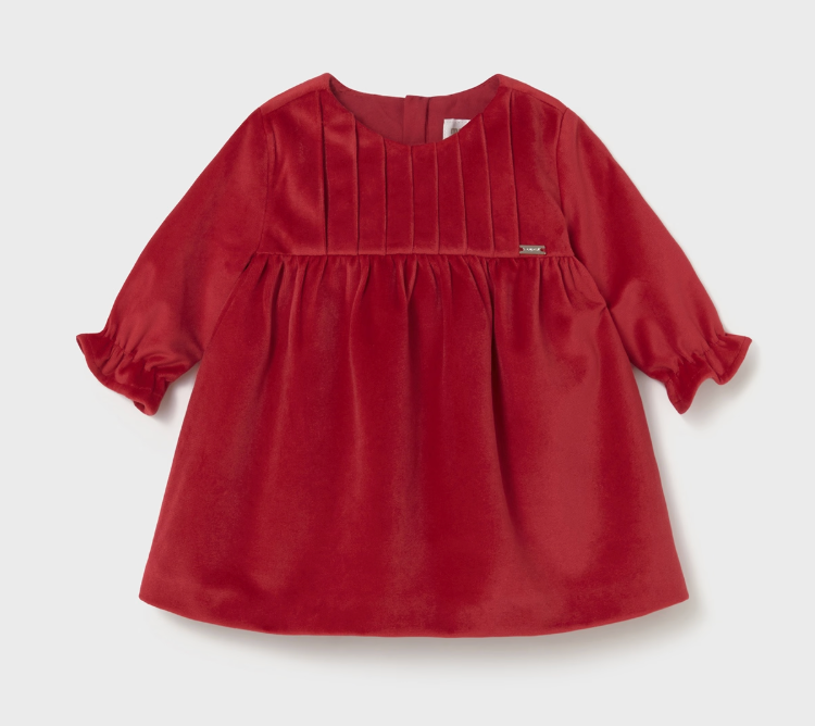 Newborn Girl Velvet Dress
