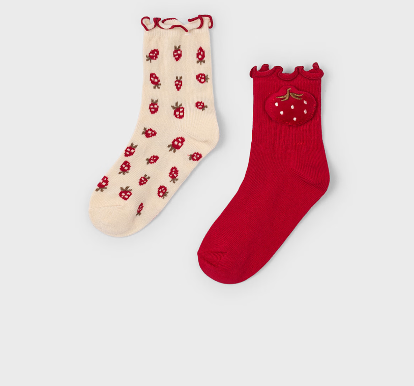 2 Pack Strawberry Socks