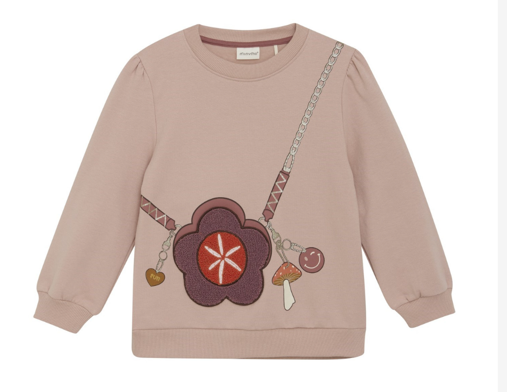Sweatshirt with Faux Purse