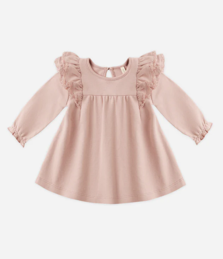 Long Sleeve Flutter Dress