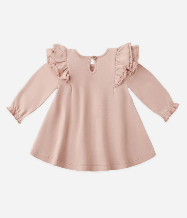 Long Sleeve Flutter Dress