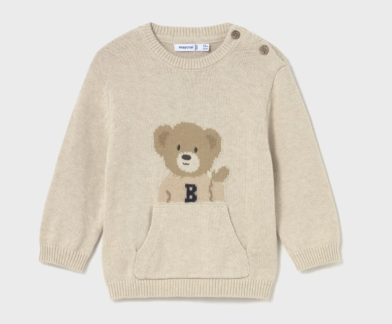 Sweater with Bear Pockets