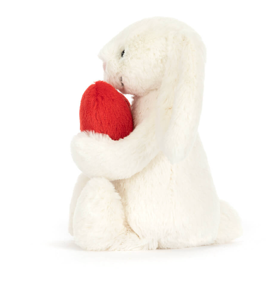 Bashful Red Love Heart Bunny