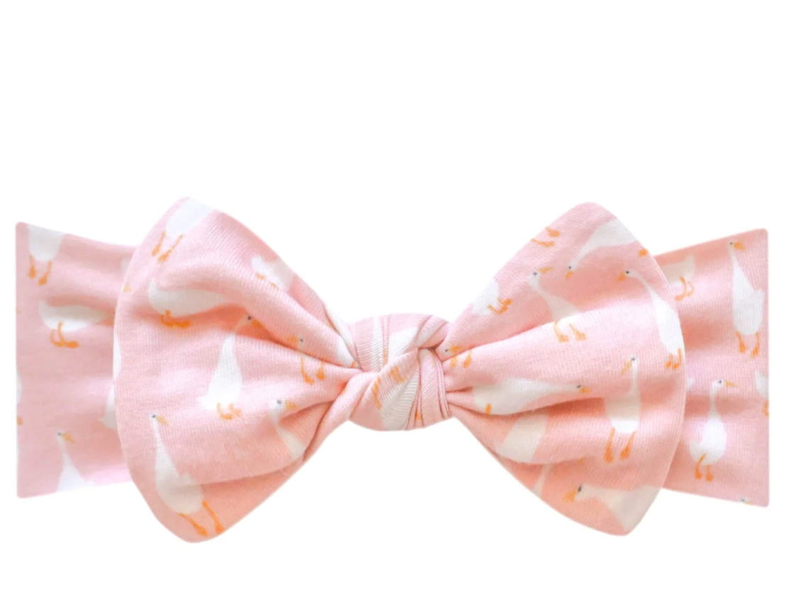 Knit Headband Bow - Goosie