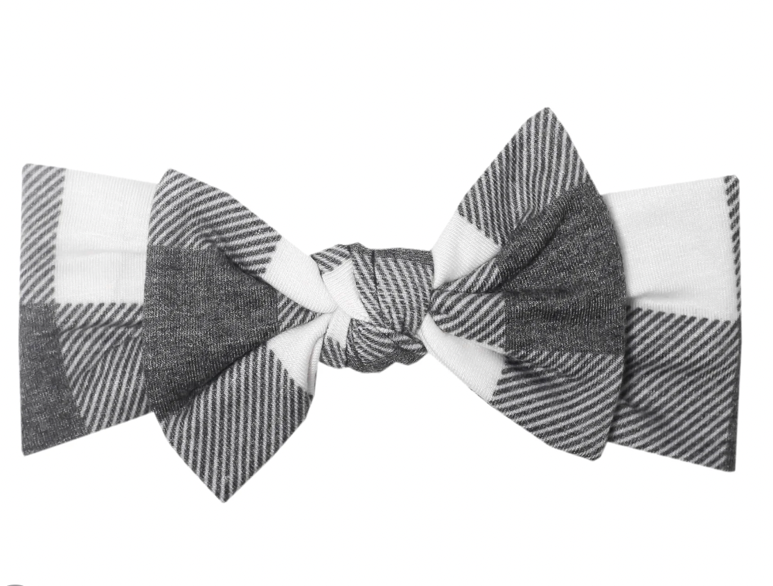 Knit Headband Bow - Scotland