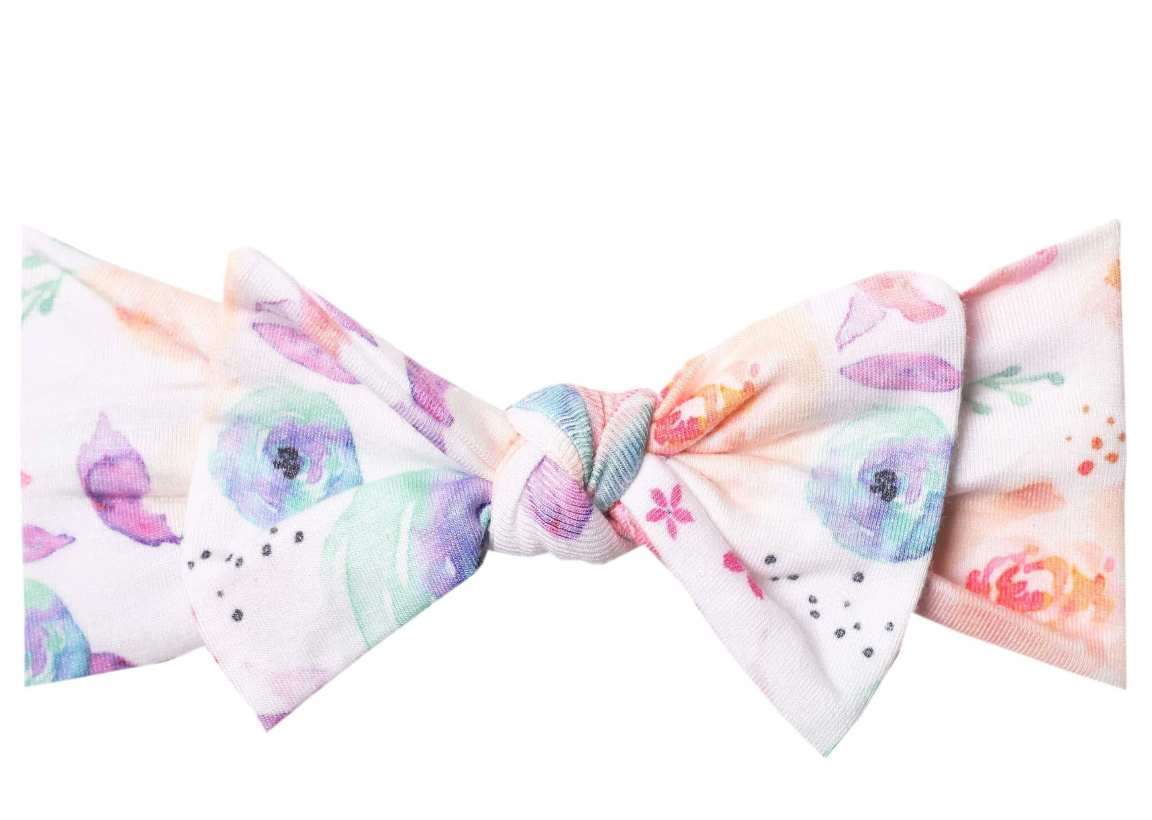 Knit Headband Bow - Bloom