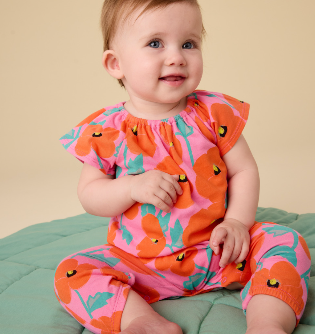 Tulip Sleeve Baby Romper
