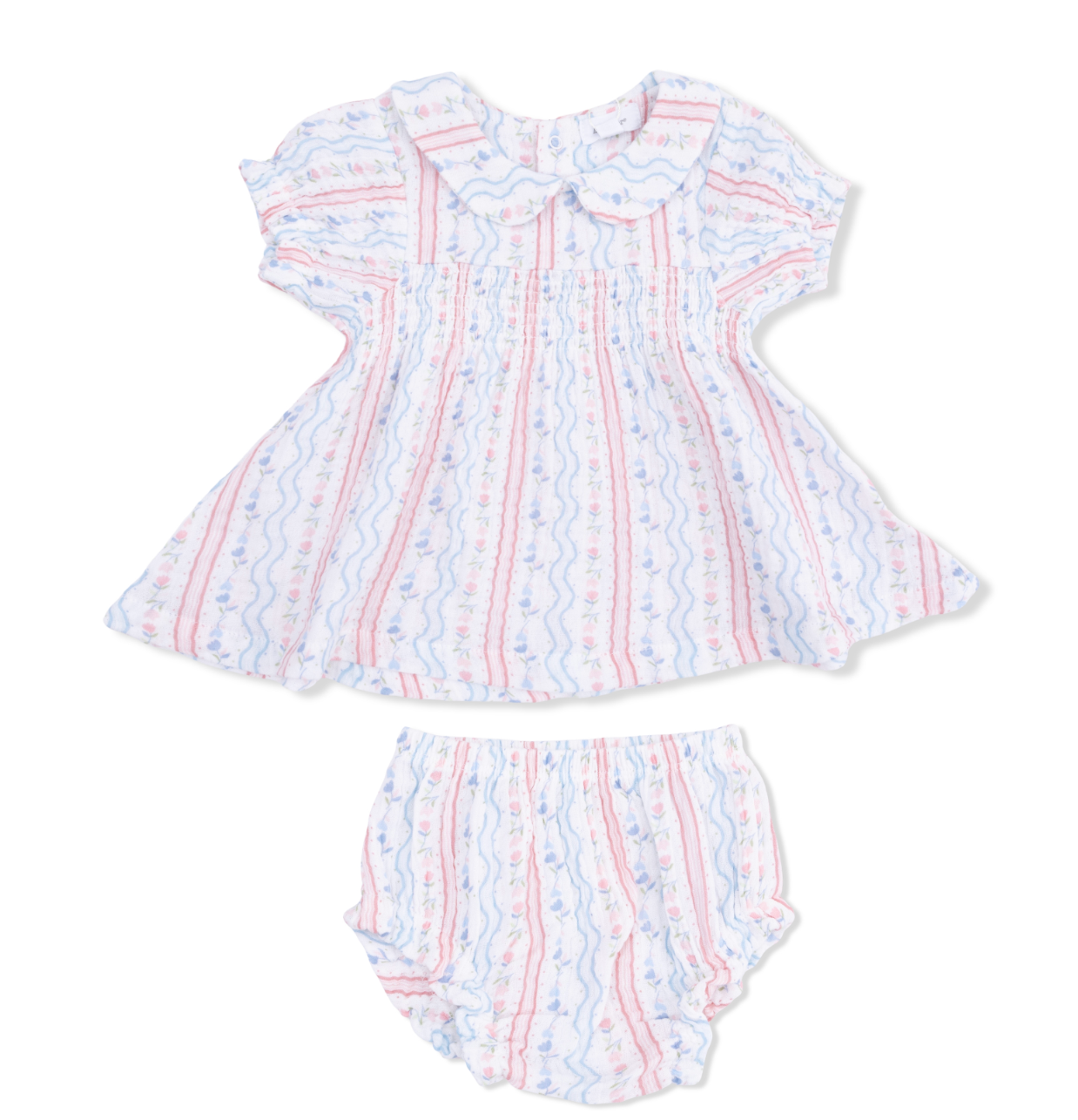 Tulip Stripe - Smocked Dress Set