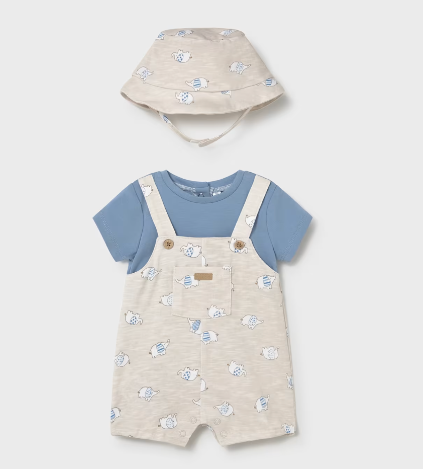 Baby Boy Romper with Hat