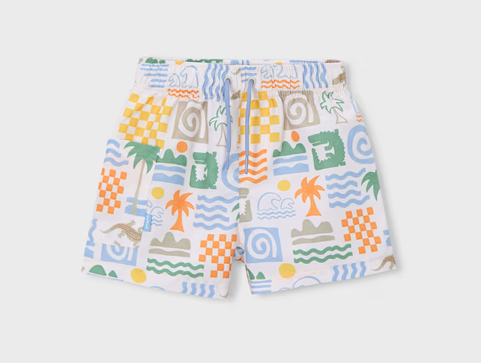 Big Boy Printed Swim Shorts