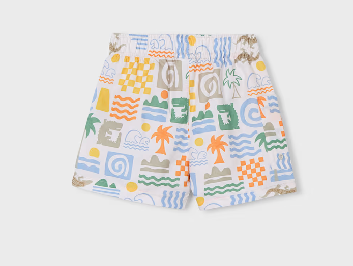 Big Boy Printed Swim Shorts