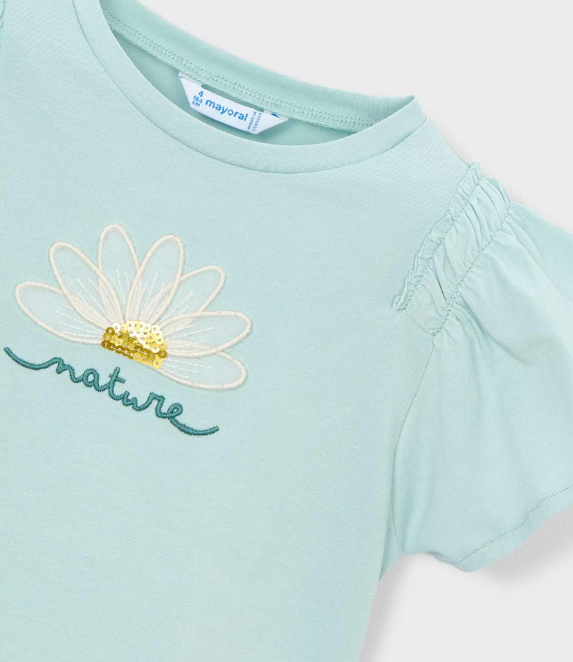 Big Girl T-shirt with Applique