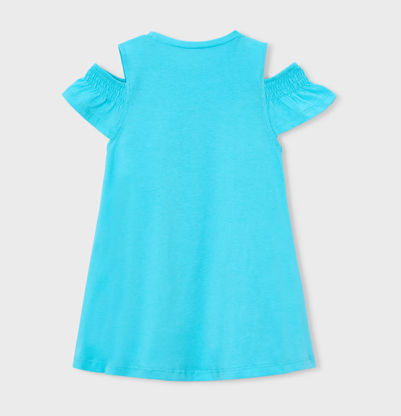 Dress with Slits and Handbag