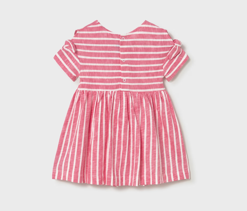 Baby Striped Dress with Cross Body Bag
