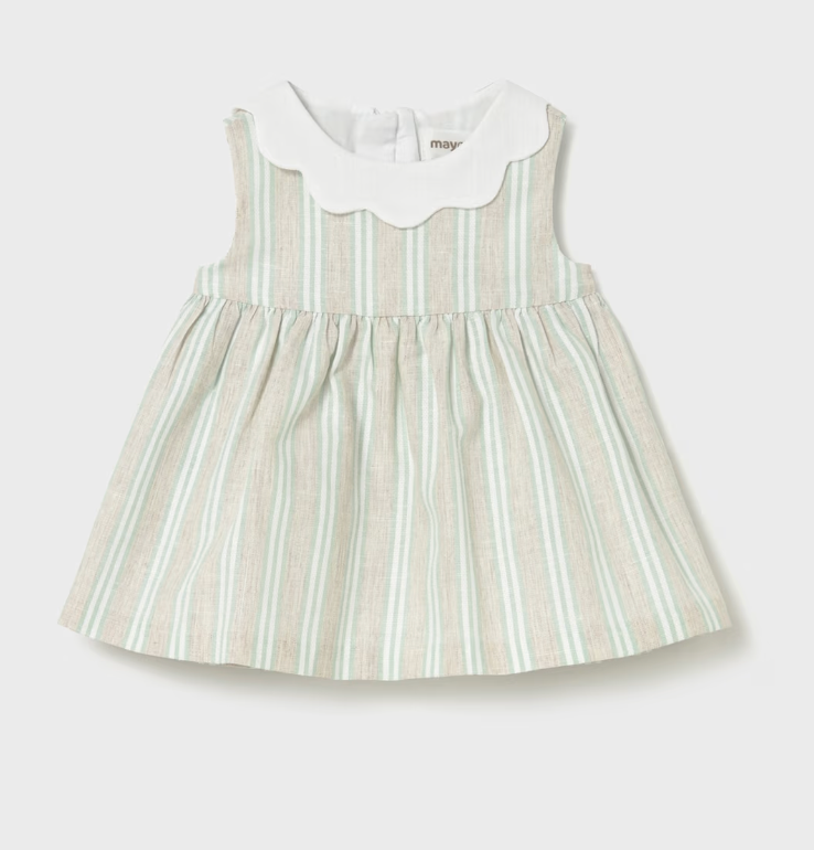Baby Girl Striped Linen Dress