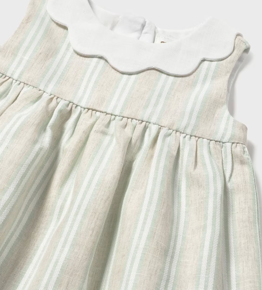 Baby Girl Striped Linen Dress