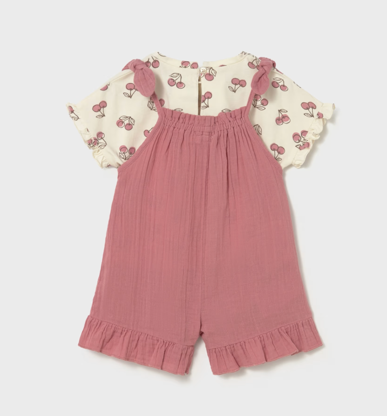 Dungaree and Print T Shirt