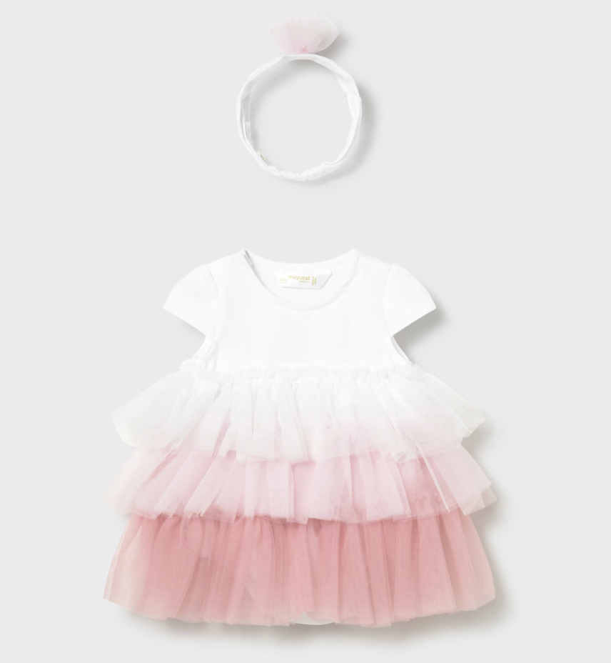 Baby Girl Tulle Dress and Headband
