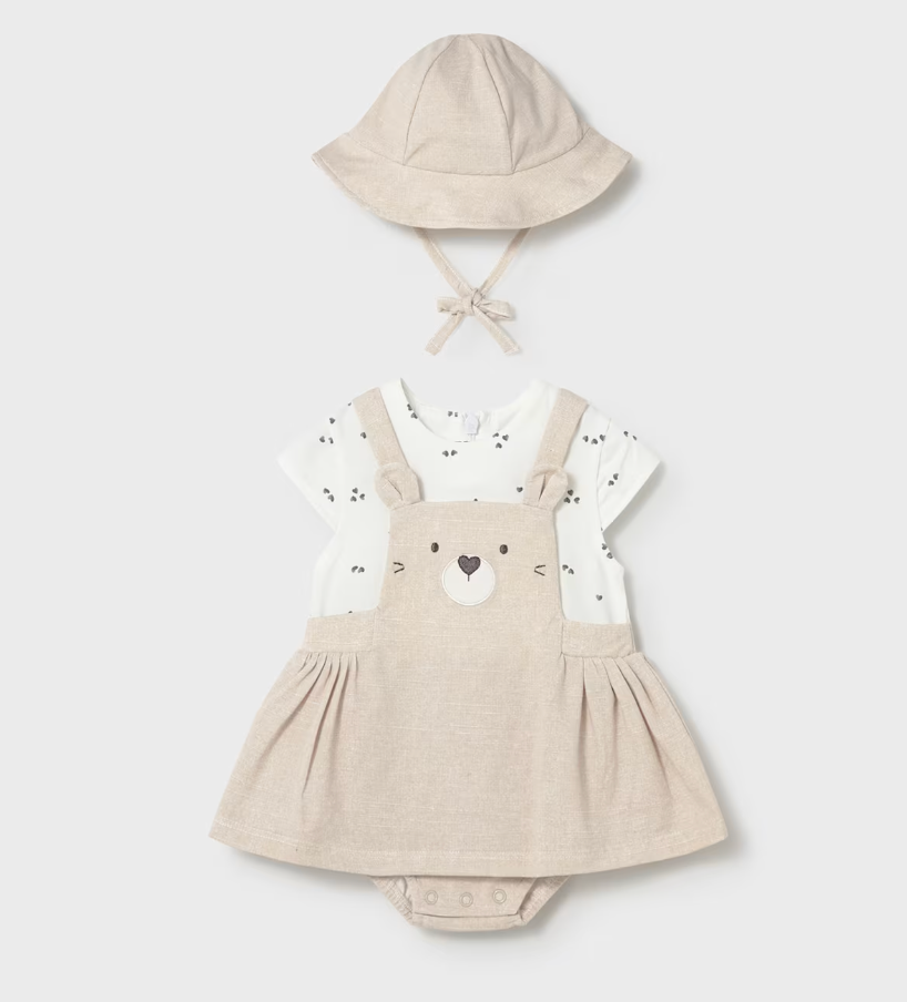 Baby Girl Romper with Hat