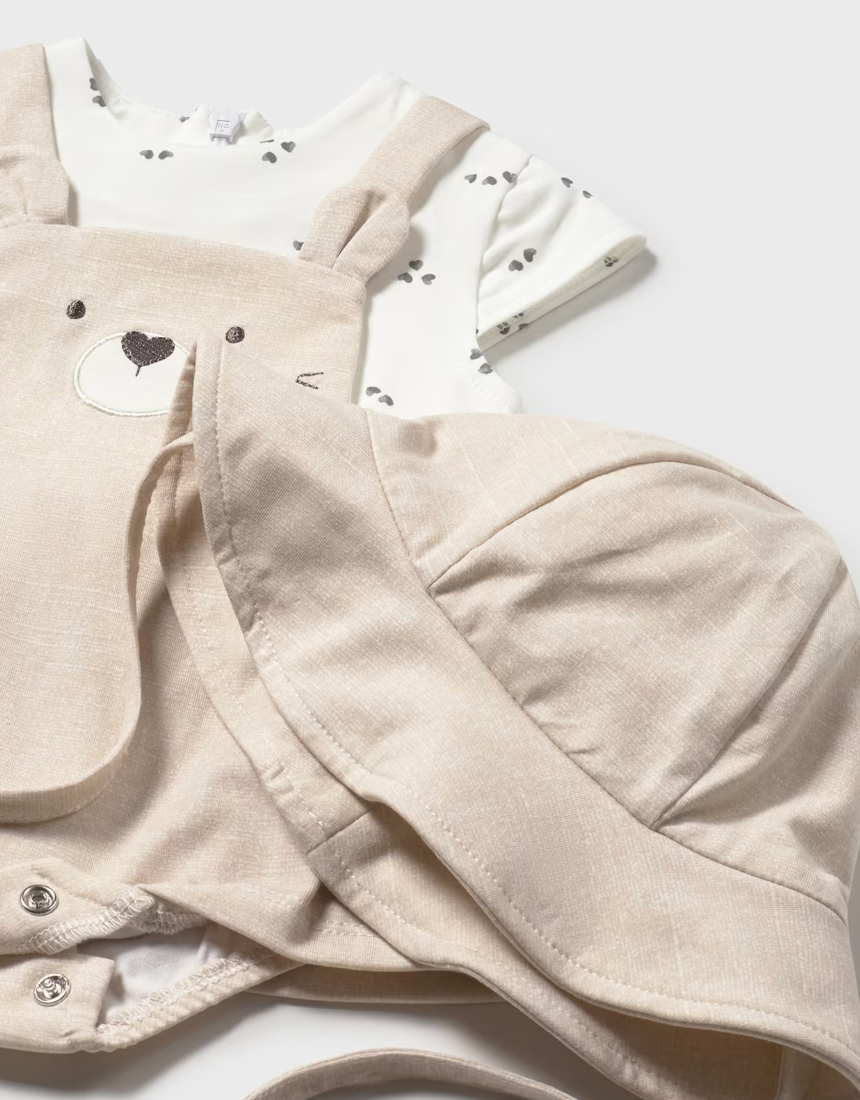 Baby Girl Romper with Hat